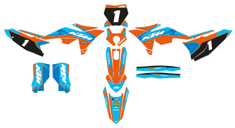 Ready Made Editable designs (Full Bundle pack ) 150 files MX and Enduro / ready for printing - AndDesign Motocross Templates