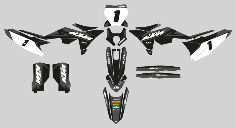 Ready Made Editable designs (Full Bundle pack ) 150 files MX and Enduro / ready for printing - AndDesign Motocross Templates