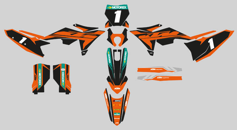 Ready Made Editable designs (Full Bundle pack ) 150 files MX and Enduro / ready for printing - AndDesign Motocross Templates