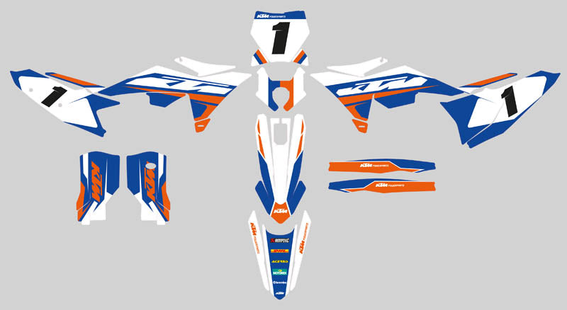 Ready Made Editable designs (Full Bundle pack ) 150 files MX and Enduro / ready for printing - AndDesign Motocross Templates