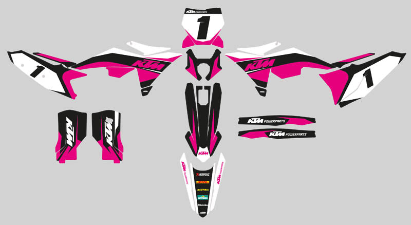 Ready Made Editable designs (Full Bundle pack ) 150 files MX and Enduro / ready for printing - AndDesign Motocross Templates