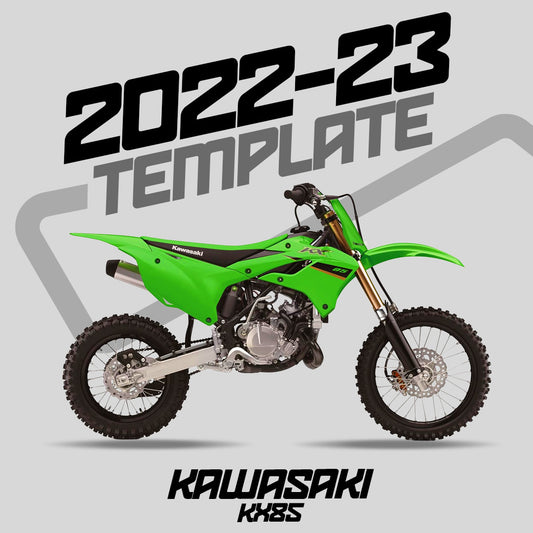 KAWASAKI - KX85 (2022-2023) Template - AndDesign Motocross Templates