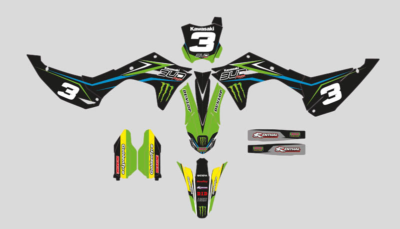 Ready Made Editable designs (Full Bundle pack ) 150 files MX and Enduro / ready for printing - AndDesign Motocross Templates