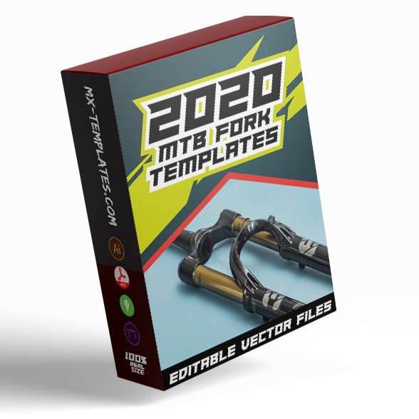 Mountain Bike Forks Graphics (2020 Templates bundle Pack)