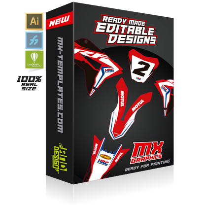 Ready Made editable MX and Enduro Bundle designs (vol. 1)