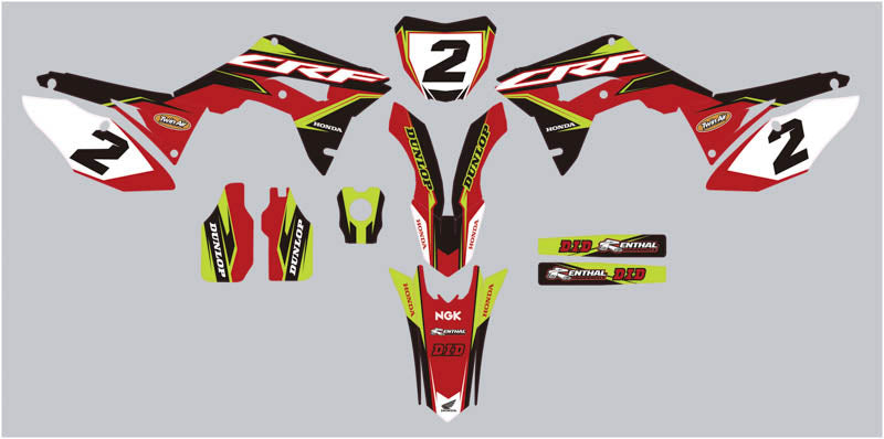 Ready Made Editable designs (Full Bundle pack ) 150 files MX and Enduro / ready for printing - AndDesign Motocross Templates