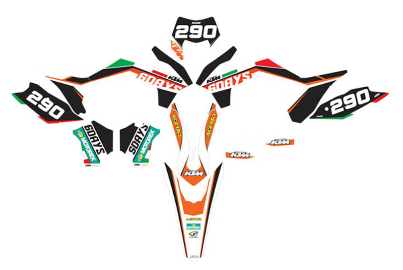 Ready Made Editable designs (Full Bundle pack ) 150 files MX and Enduro / ready for printing - AndDesign Motocross Templates