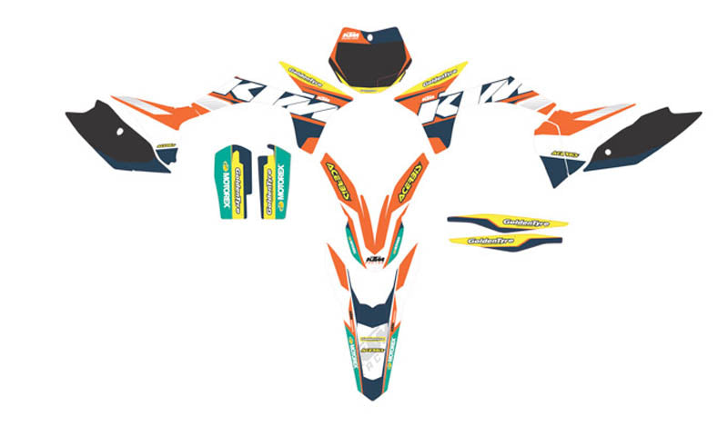 Ready Made Editable designs (Full Bundle pack ) 150 files MX and Enduro / ready for printing - AndDesign Motocross Templates