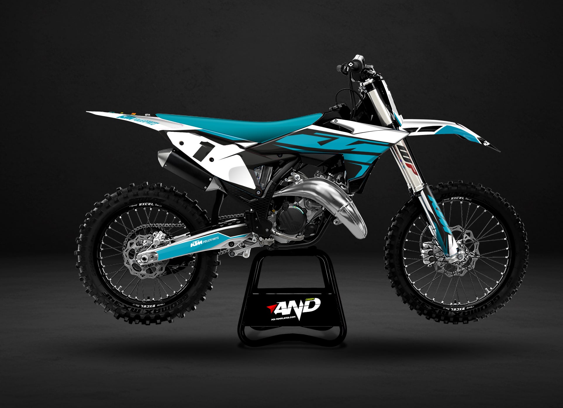 KTM SX 250 - 450 (2025) PSD Mockup Fully Customizable - AndDesign Motocross Templates