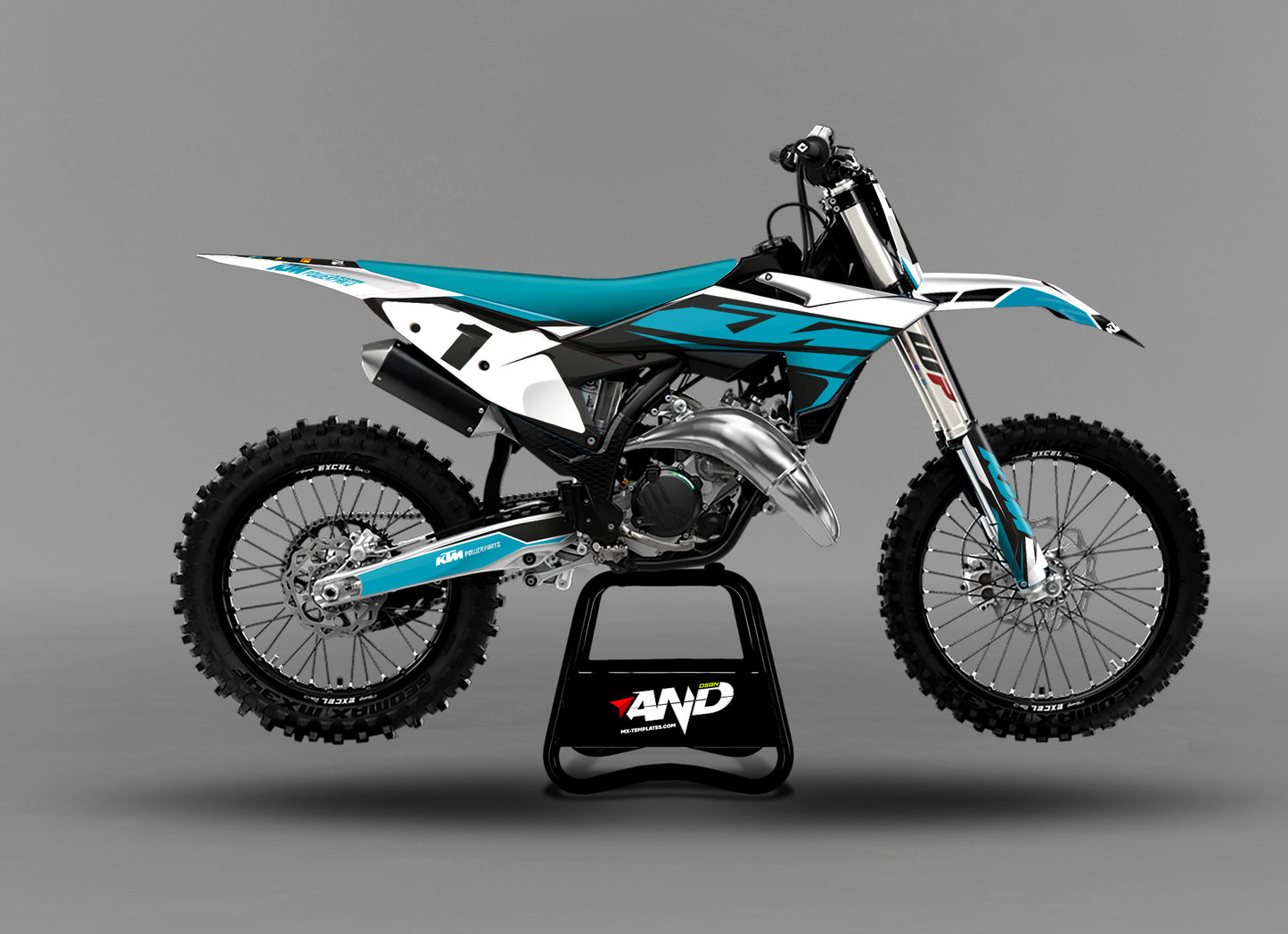 KTM SX 250 - 450 (2025) PSD Mockup Fully Customizable - AndDesign Motocross Templates