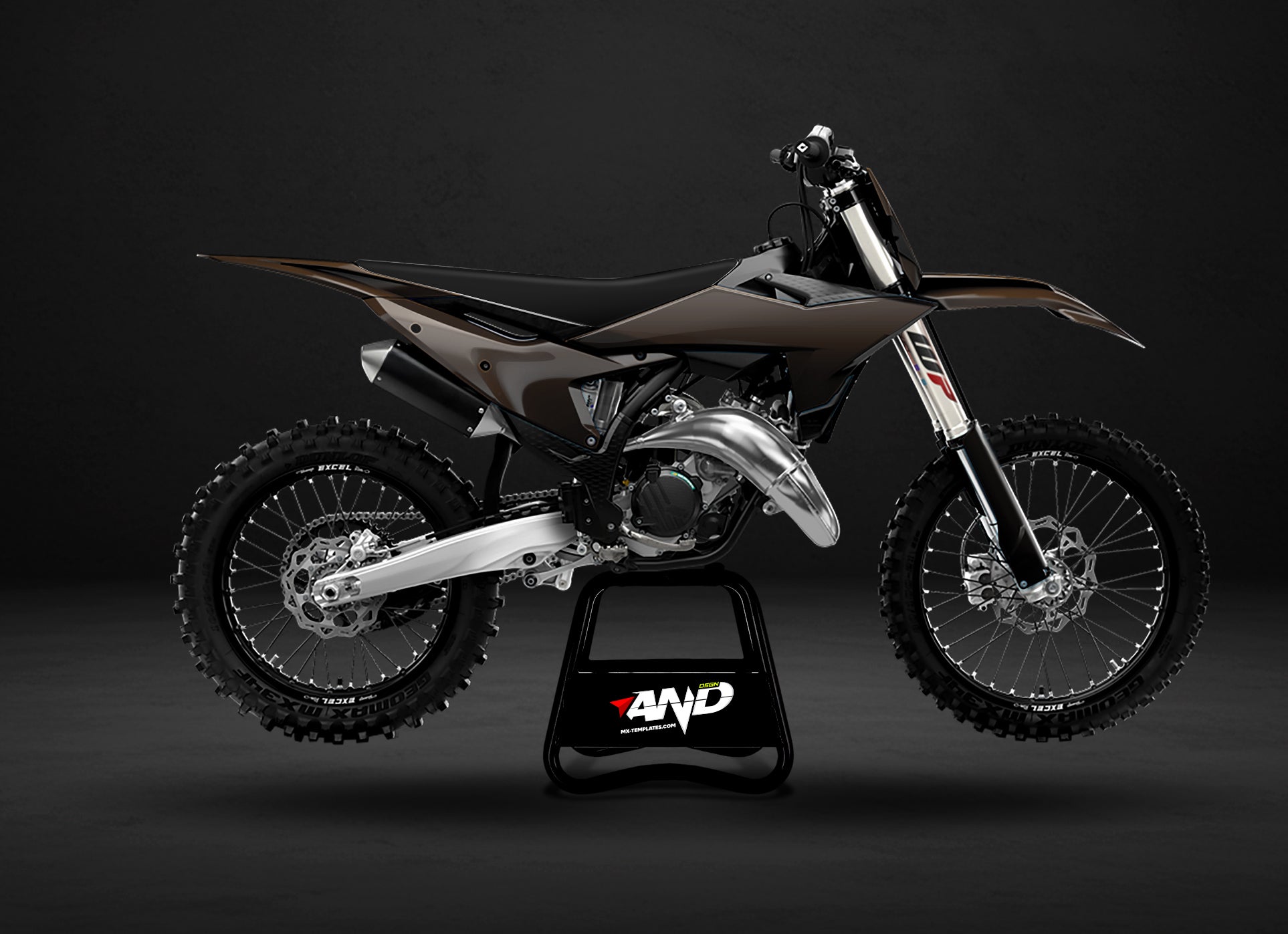 KTM SX 250 - 450 (2025) PSD Mockup Fully Customizable - AndDesign Motocross Templates