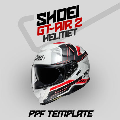 shoei gt-air pendulum xl motorcycle helmet Shoei GT Air 2 (L-XL) PPF Helmet Template