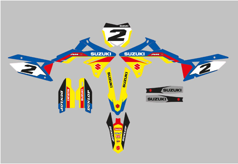 Ready Made Editable designs (Full Bundle pack ) 150 files MX and Enduro / ready for printing - AndDesign Motocross Templates