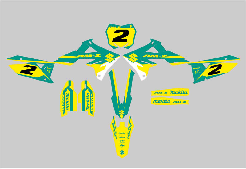 Ready Made Editable designs (Full Bundle pack ) 150 files MX and Enduro / ready for printing - AndDesign Motocross Templates